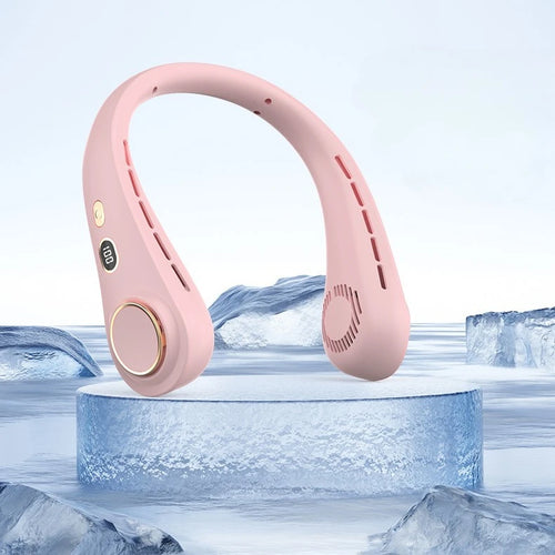 Long Battery Life Neck Fan Portable Rechargeable  Wearable for Outdoor Sports Travel Office Students Cooling